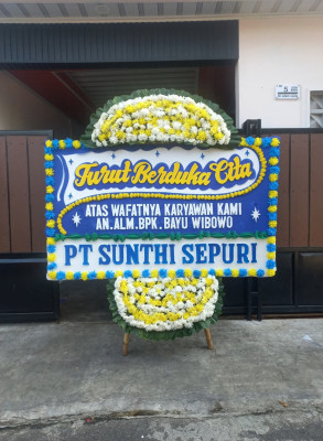 Papan Bunga Duka di Binjai Timur
